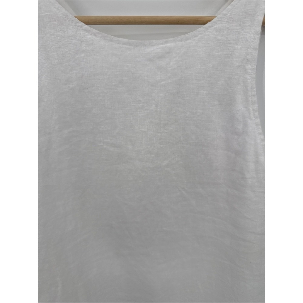 Reformation Womens Jessi White Linen Mini Shift Dress Size 4 Capsule Wardrobe - Picture 3 of 11
